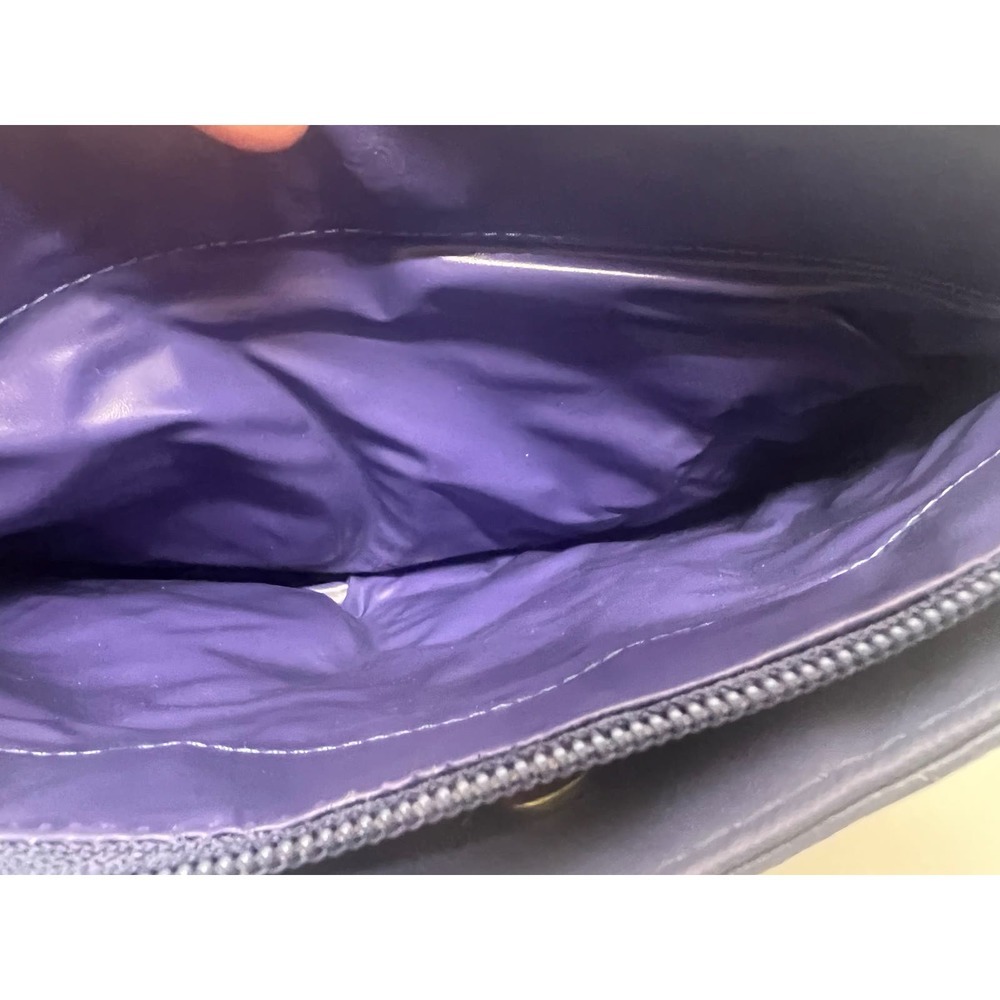 Vintage 80's Purple Gitano Handbag with Bow w/ Purple Lining - Picture 6 of 7